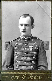 Mathias C.  Durst. - 1864 - 1948. First Lieutenant, Company H, 1st Wisconsin Infantry Regiment, Spanish-American war.
